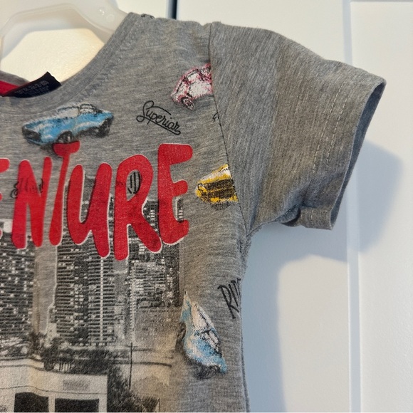 Adventure Kids Short Sleeve Tee T-shirt  - Gray Size 1-2 Toddler - Picture 5 of 9